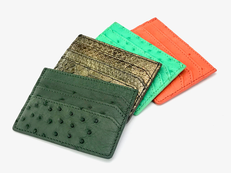 Card Holder Ostrich & Python